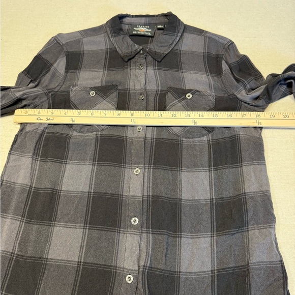 Harley-Davidson Black Plaid Button-Up Shirt - Size Medium - Picture 8 of 15